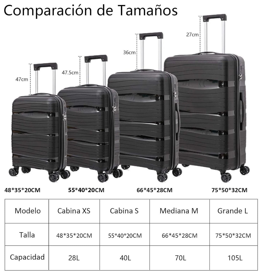 🧳 Maleta de Viaje Artree – Ligera, Resistente e Impermeable con Ruedas 360°