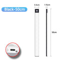 Luz LED Recargable USB Tipo C   Se enciende automáticamente al detectar movimiento. Disponible en 10 cm, 20 cm, 30 cm, 40 cm y 50 cm.