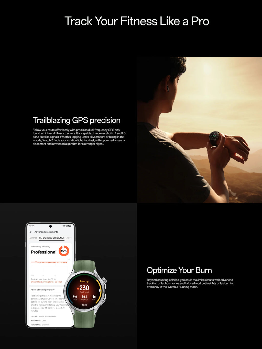 ⌚ OnePlus Watch 3 Global Version – Smartwatch Premium con Pantalla AMOLED LTPO de 1.50", GPS Dual y Wear OS