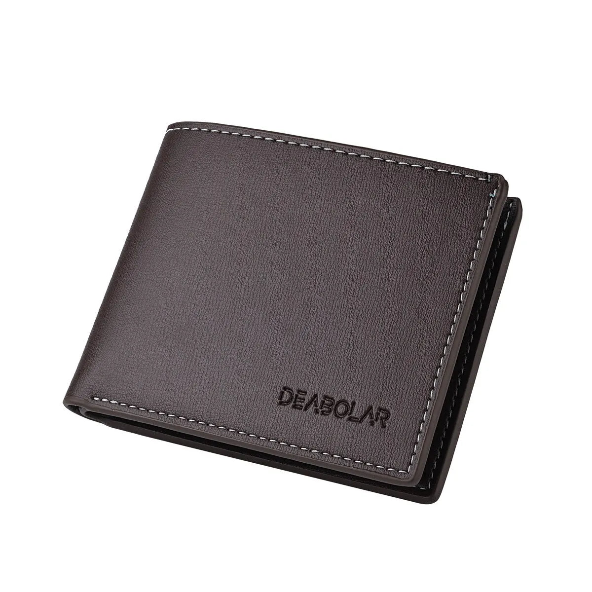 👛 Cartera Billetera de Hombre en Cuero PU – Diseño Delgado, Elegante y Funcional