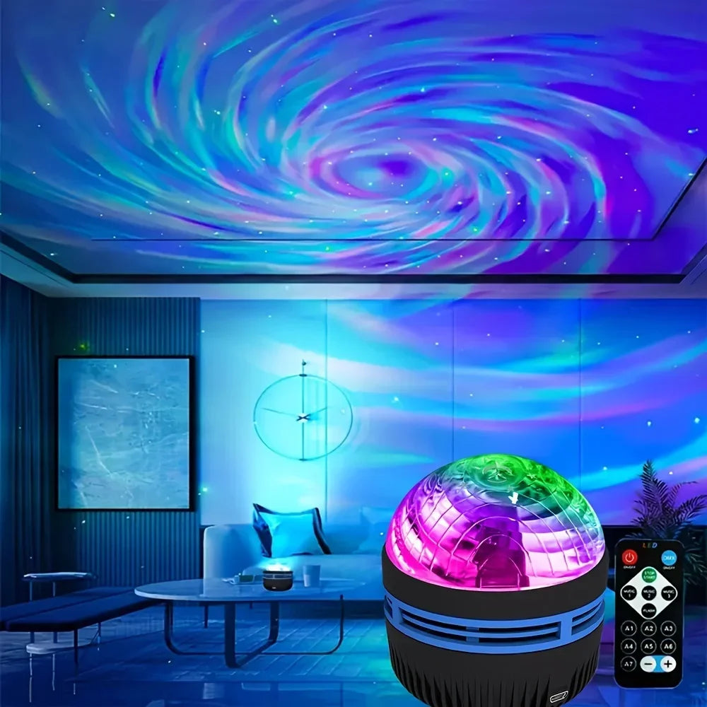 ✨ Proyector Galaxy LED 360° con Control Remoto – Cielo Estrellado Multicolor para Dormitorio, Sala y Decoración
