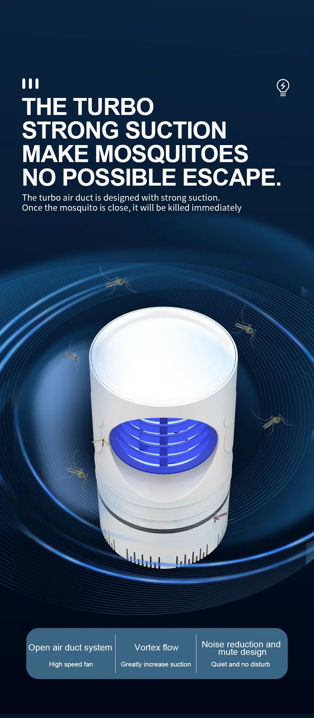 1 PC Lámpara Eléctrica Mata Moscas, Mosquitos e Insectos con Luz LED, Trampa de Control de Plagas de Tamaño Compacto, Alimentación por USB y Adaptador Incluido.