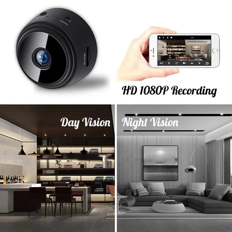 ¿Qué está pasando en tu casa mientras no estás? Míralo en tiempo real desde cualquier lugar."Cámara de Seguridad A9 HD WiFi Inteligente | Vigilancia Inalámbrica 24/7 con Detección de Movimiento