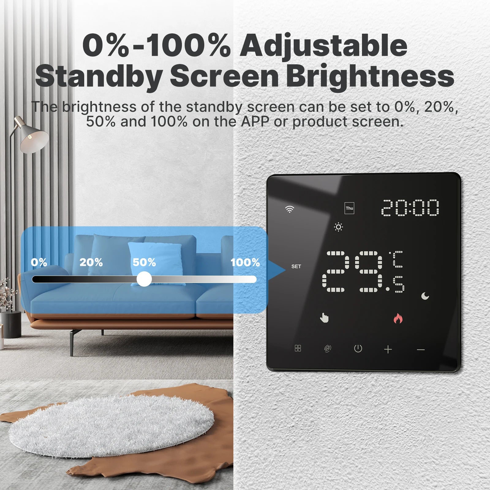 Termostato programable inteligente MOES Tuya ZigBee WiFi, controlador para calentador de agua y calefacción eléctrica, compatible con Alexa y Google Assistant