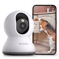 Cámara de seguridad interior Blurams 2K, cámara de seguridad para el hogar para perros/personas mayores, cámara de seguridad con llamada de un toque - Actualización A31S-2pc