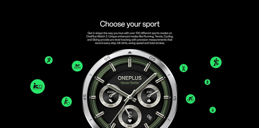 ⌚ OnePlus Watch 3 Global Version – Smartwatch Premium con Pantalla AMOLED LTPO de 1.50", GPS Dual y Wear OS