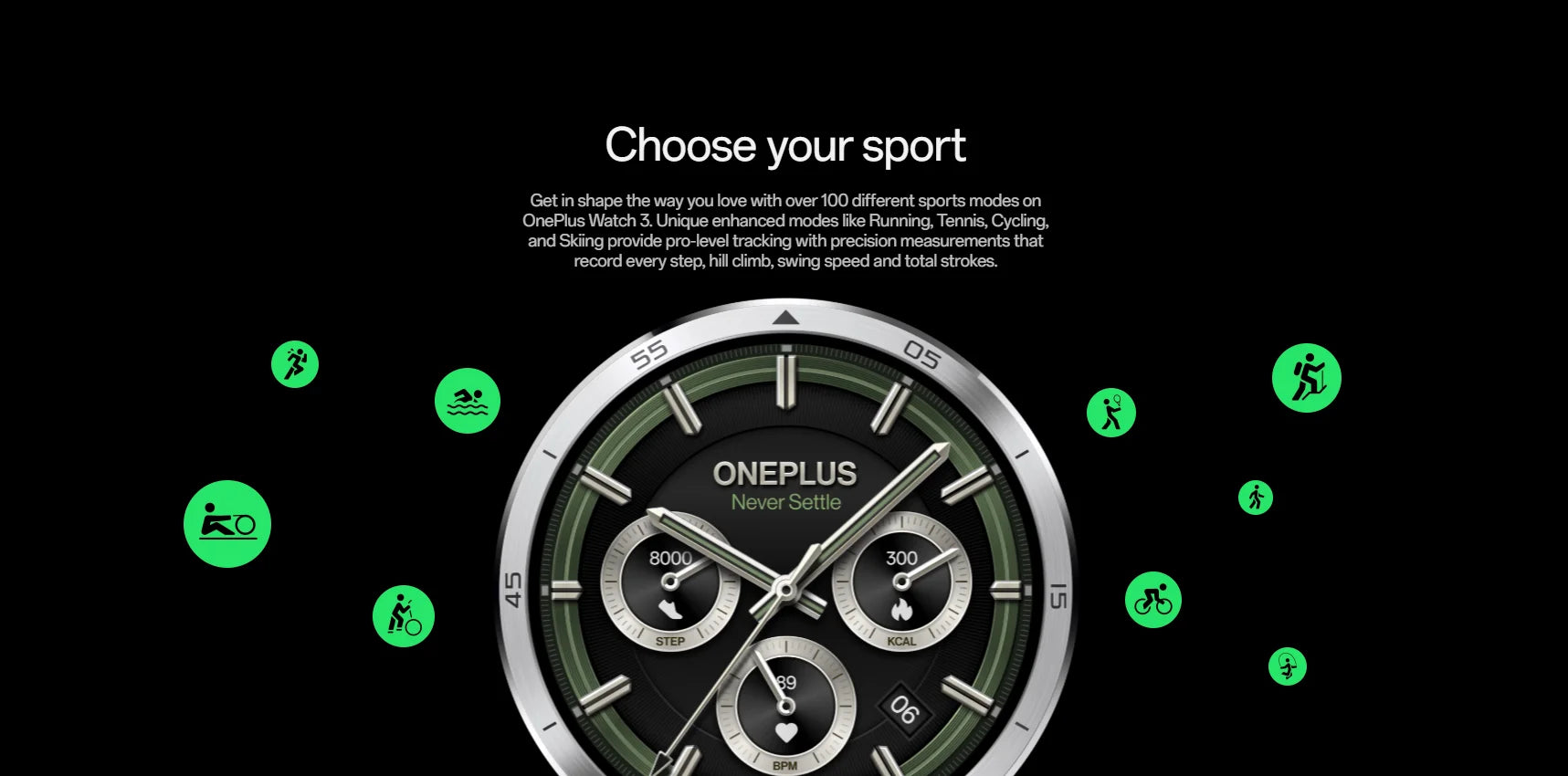 ⌚ OnePlus Watch 3 Global Version – Smartwatch Premium con Pantalla AMOLED LTPO de 1.50", GPS Dual y Wear OS