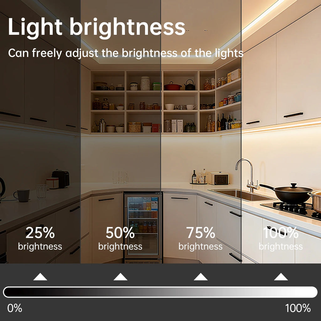 Tira de luces LED COB ZigBee para Alexa, luces inteligentes Tuya, tira de neón LED impermeable con controlador regulador de intensidad WiFi para decoración de habitaciones
