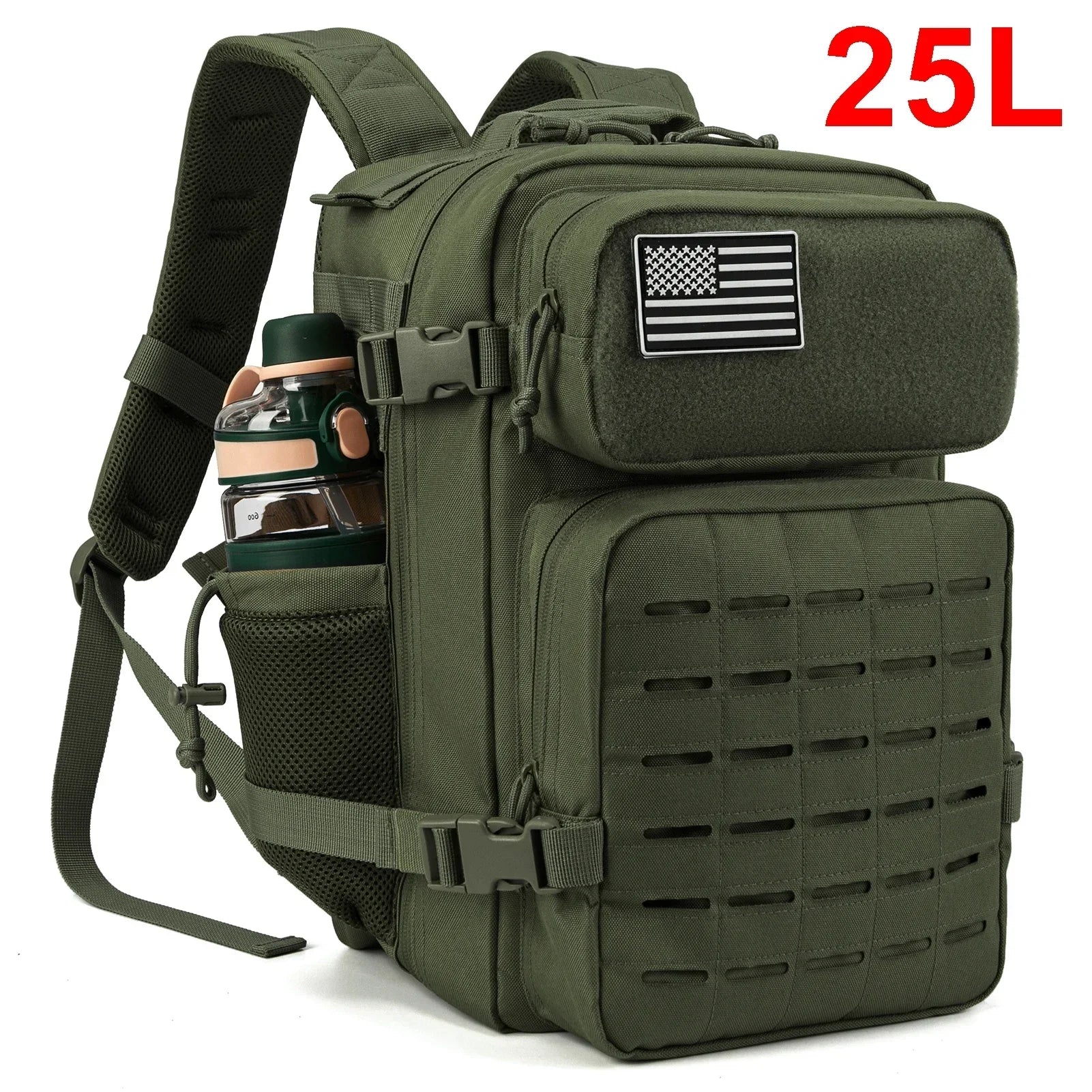 🎒 Mochila Táctica Militar 25L MOLLE – Resistente, Espaciosa y Lista para la Aventura