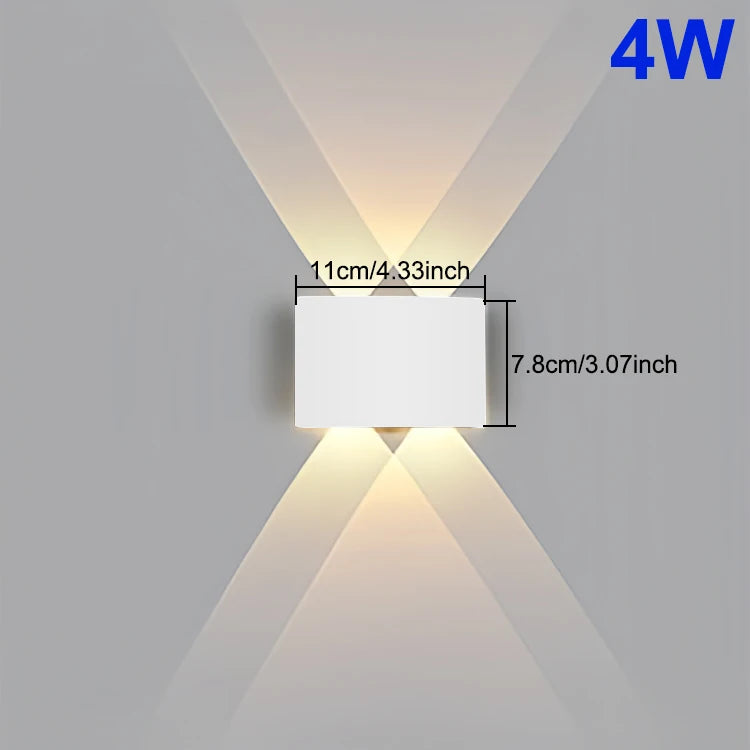 Lámpara de Pared LED Exterior IP65 Moderna | Iluminación para Jardín, Terraza y Hogar