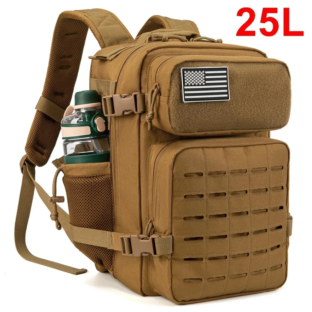 🎒 Mochila Táctica Militar 25L MOLLE – Resistente, Espaciosa y Lista para la Aventura