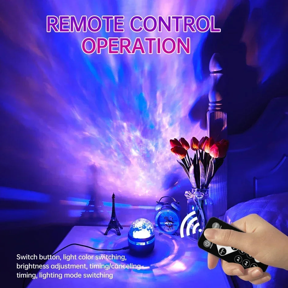 ✨ Proyector Galaxy LED 360° con Control Remoto – Cielo Estrellado Multicolor para Dormitorio, Sala y Decoración