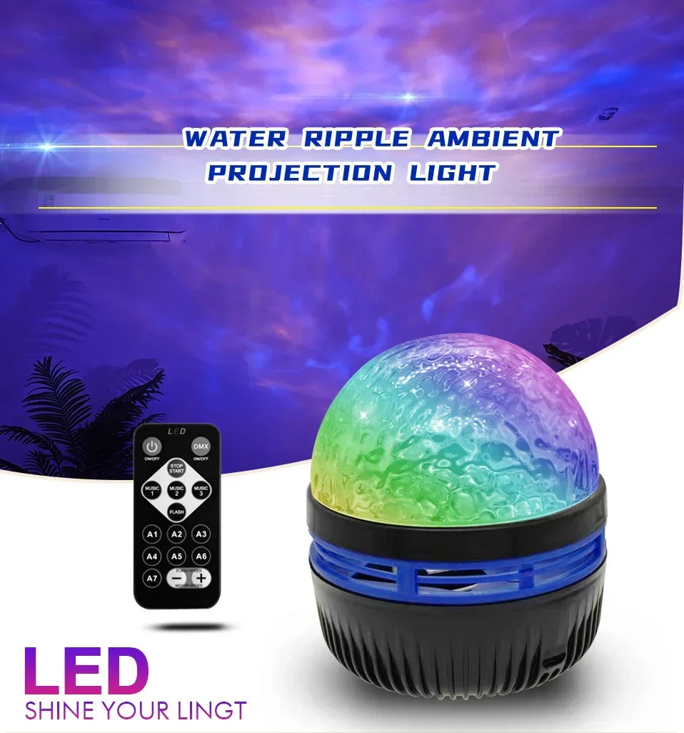 ✨ Proyector Galaxy LED 360° con Control Remoto – Cielo Estrellado Multicolor para Dormitorio, Sala y Decoración