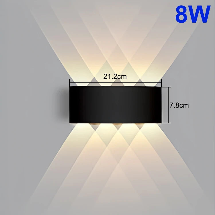 Lámpara de Pared LED Exterior IP65 Moderna | Iluminación para Jardín, Terraza y Hogar