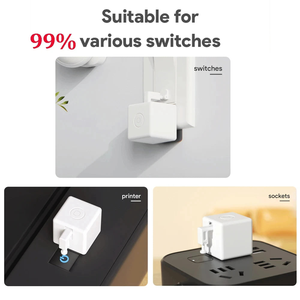 Fingerbot Plus Inteligente con Carga Type-C — Brazo Robot Pulsador de Botones Táctil Zigbee Tuya 5V, Compatible con Alexa, Google Home y Alice