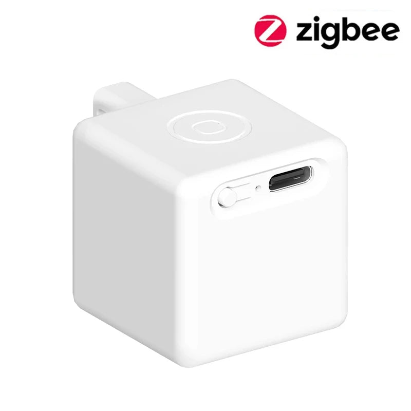 Fingerbot Plus Inteligente con Carga Type-C — Brazo Robot Pulsador de Botones Táctil Zigbee Tuya 5V, Compatible con Alexa, Google Home y Alice
