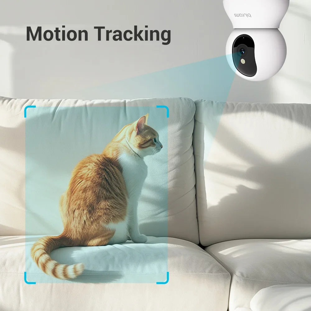 Cámara de seguridad interior Blurams 2K, cámara de seguridad para el hogar para perros/personas mayores, cámara de seguridad con llamada de un toque - Actualización A31S-2pc