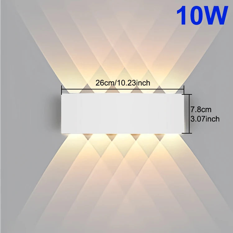 Lámpara de Pared LED Exterior IP65 Moderna | Iluminación para Jardín, Terraza y Hogar