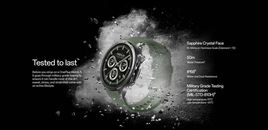 ⌚ OnePlus Watch 3 Global Version – Smartwatch Premium con Pantalla AMOLED LTPO de 1.50", GPS Dual y Wear OS