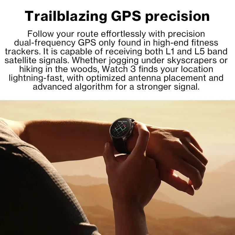 ⌚ OnePlus Watch 3 Global Version – Smartwatch Premium con Pantalla AMOLED LTPO de 1.50", GPS Dual y Wear OS