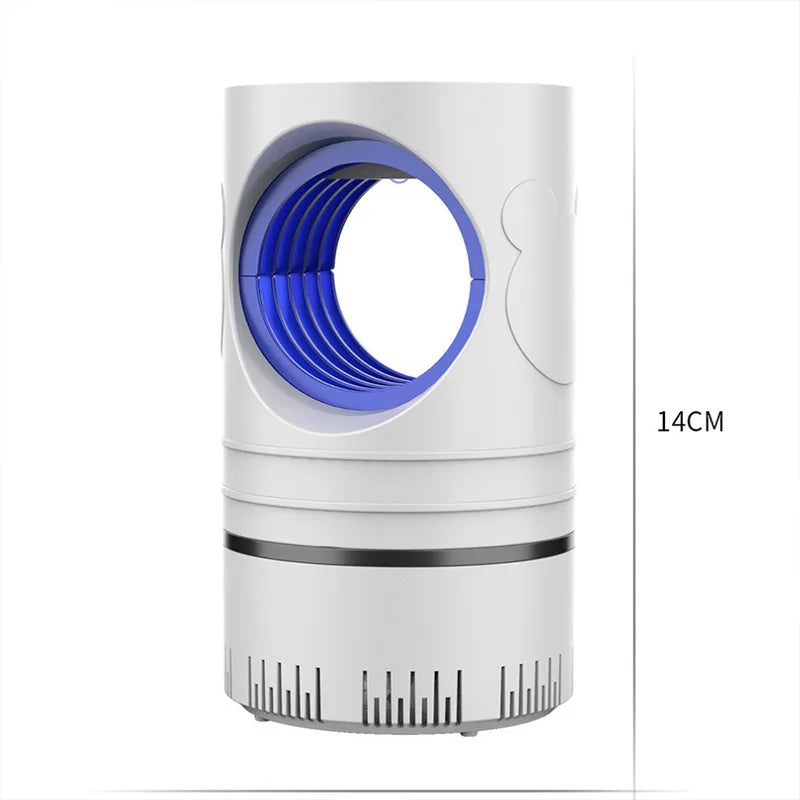 1 PC Lámpara Eléctrica Mata Moscas, Mosquitos e Insectos con Luz LED, Trampa de Control de Plagas de Tamaño Compacto, Alimentación por USB y Adaptador Incluido.